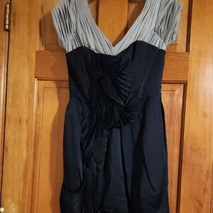 Elegant Black and Gray Dress